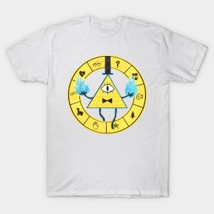 Bill Cipher - Gravity Falls (White background) T-Shirt